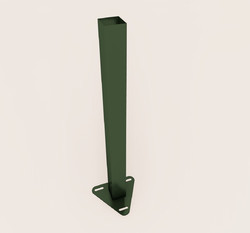 Столб 60x40x1,2x2500 мм, RAL 6005, зеленый мох