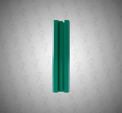 Евроштакетник М-образный, Mini, 75мм, полиэстер односторонний  RAL 6005 Зеленый мох