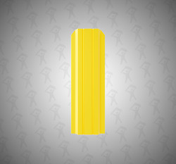 Евроштакетник П-образный, Persona, 100мм, полиэстер односторонний RAL 1018 Желтый