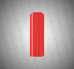 Евроштакетник П-образный, Persona, 100мм, полиэстер односторонний RAL 3011 Красно-коричневый