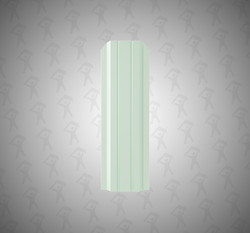 Евроштакетник П-образный, Persona, 100мм, полиэстер односторонний RAL 6019 Бело-зеленый