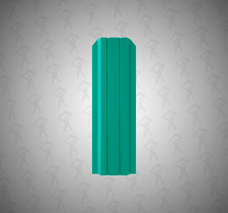 Евроштакетник П-образный, Persona, 100мм, полиэстер односторонний RAL 6026 Зеленый опал