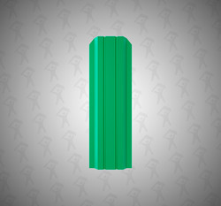 Евроштакетник П-образный, Persona, 100мм, полиэстер односторонний RAL 6029 Зеленая мята