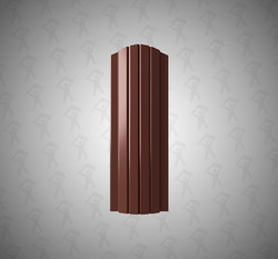 Евроштакетник Полукруглый, Modern, 110мм, полиэстер двухсторонний RAL 8017 Шоколадно-коричневый