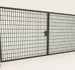 Ворота Medium New Lock 2,03х3,5 RAL 6005 зеленый мох