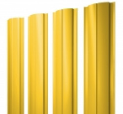 Евроштакетник Slim, 100мм, 0.45мм, полиэстер односторонний RAL 1018 Цинково-желтый, п