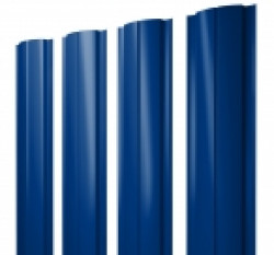 Евроштакетник Slim, 100мм, 0.45мм, полиэстер односторонний RAL 5002 Ультрамариново-синий, п