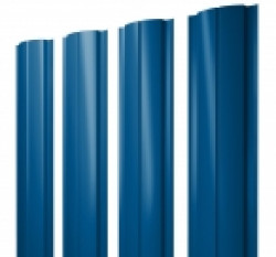 Евроштакетник Slim, 100мм, 0.4мм, полиэстер односторонний RAL 5005 Сигнально-синий, п