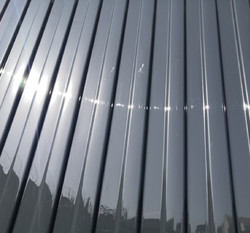 Волнистый поликарбонат, С-10 графит непрозрачный 4000х1100х0,7мм